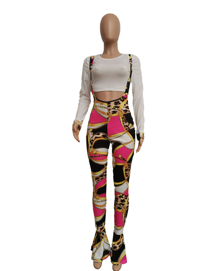 Conjunto Babero Estampado con Vuelo y Ajuste Slim - Image 8