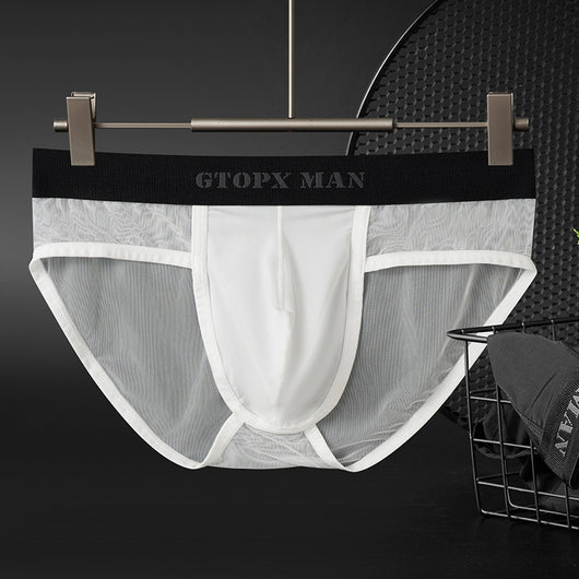 Bóxer Hombre Malla Translúcida Ice Silk Cintura Baja Diseño Ergonómico - Image 6