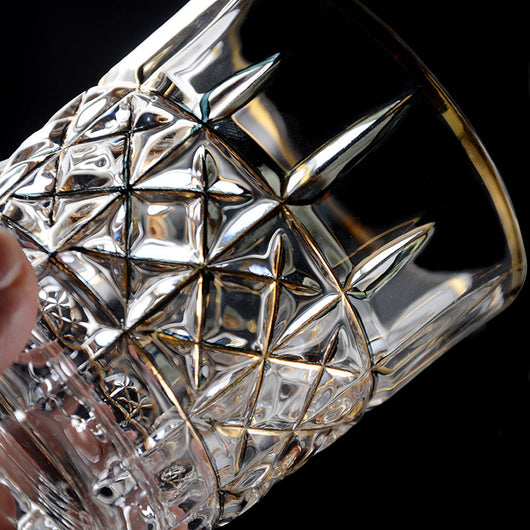 Juego de 2 Copas de Whiskey en Cristal Dorado - Image 20