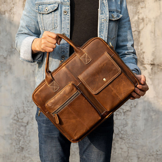 Bolsa Bandolera para Hombre con Compartimento para Laptop