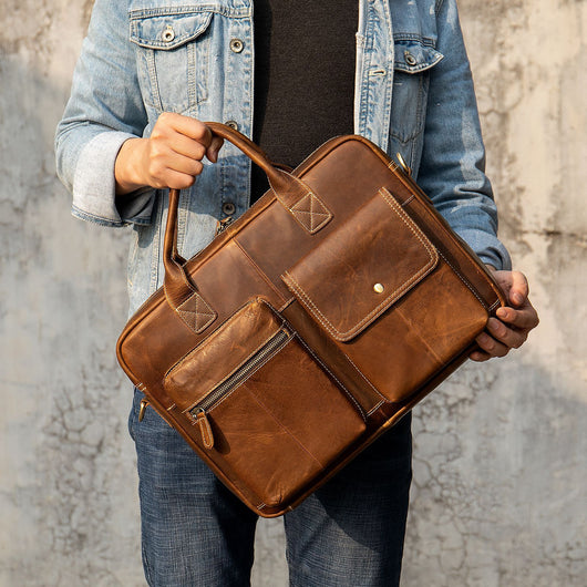 Bolsa Bandolera para Hombre con Compartimento para Laptop