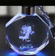 Llavero de Cristal Brillante con Colgante LED - Image 10