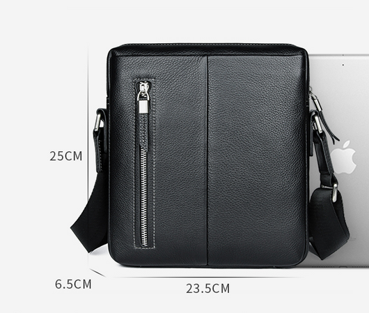 Mochila Cruzada de Cuero Vertical - Bolso de Moda Versátil - Image 5