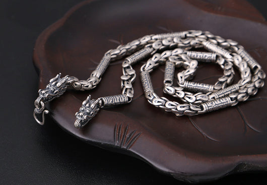 Collar Vintage Tailandés para Hombre en Plata Esterlina S925 - Image 9