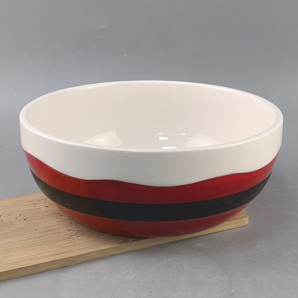 Bandeja Decorativa de Cerámica Navideña para Frutas y Snacks