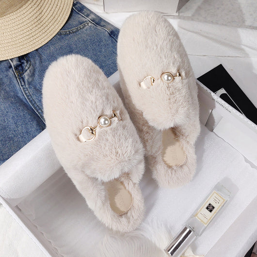 Pantuflas de Peluche Baotou para Mujer - Cómodas y Fáciles de Usar - Image 18