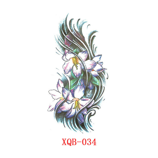 Tatuaje Temporal Floral de Media Manga - Image 35