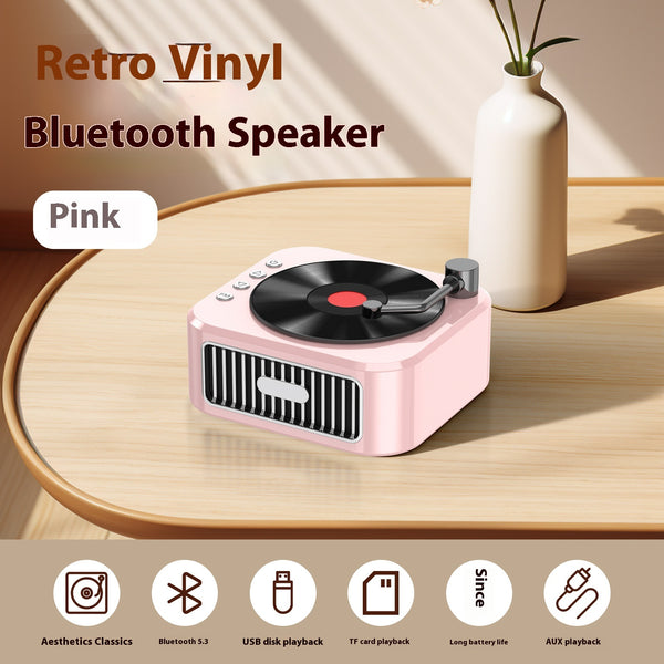 Tocadiscos Retro Bluetooth con Altavoz Portátil - Reproductor de Vinilo Vintage - Image 5
