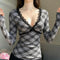 Blusa Ajustada Slim Fit para Mujer