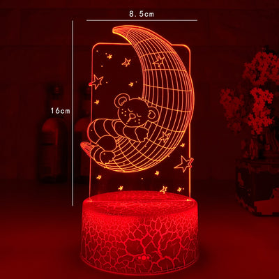 Lámpara LED 3D Táctil con Control Remoto - Image 3
