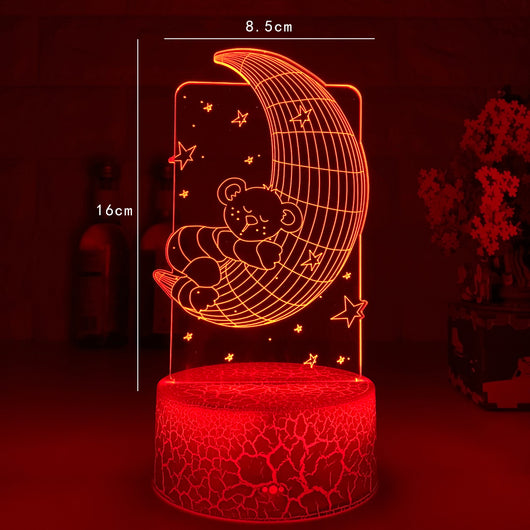 Lámpara LED 3D Táctil con Control Remoto - Image 3