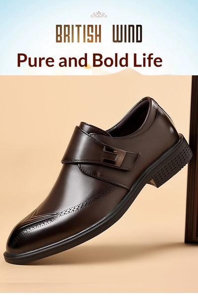 Zapatos de Cuero para Hombre con Punta Tubular - Cuero Vacuno Premium - Image 8