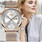 Reloj de Cuarzo Elegante para Mujer con Calendario Dual y Resistencia al Agua