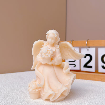 Molde de Silicona para Velas, Jabones y Pasteles - Diseño Ramo Nupcial Ángel - Image 5