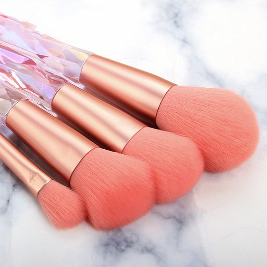 Set de 10 Brochas de Maquillaje con Mango de Diamante - Image 4