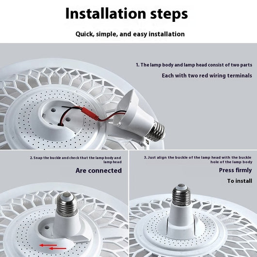 Lámpara Ventilador LED con Control Remoto Integrado - Image 3