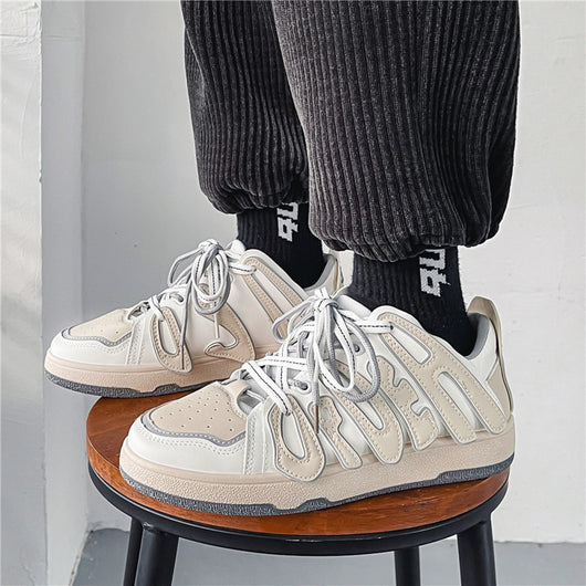 Zapatillas Urbanas Unisex con Letras - Diseño Minimalista Low-Top