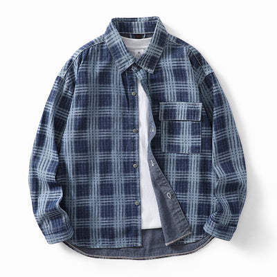 Camisa a Cuadros Otoñal para Hombre - Estilo Personalidad Fashion - Image 4