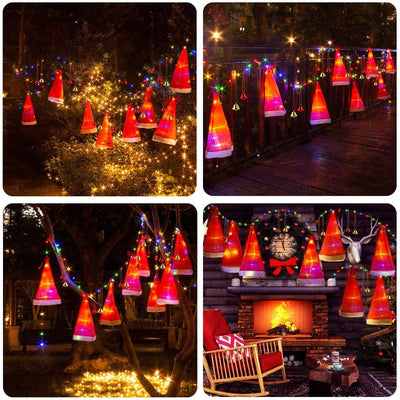 Sombrero Navideño Luminoso con 8 Campanas y Luz LED - Image 8