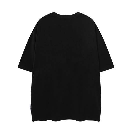 Camiseta Hombre Manga Corta Suelta Transpirable Estampado Letras Verano - Image 6
