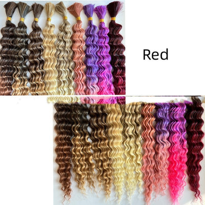 Extensiones Boho Trenzas Ondas Playa Cabello Sintético Giro Profundo - Image 18