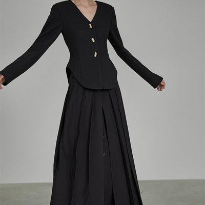 Falda Plisada Artística Primavera Mujer Diseño Chic - Image 7
