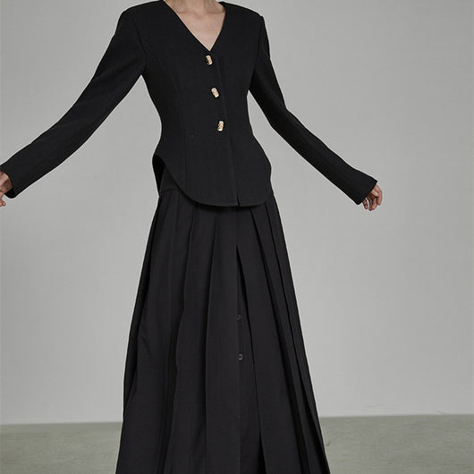 Falda Plisada Artística Primavera Mujer Diseño Chic - Image 7