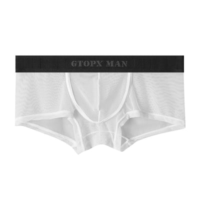 Calzón Boxer Masculino Ice Silk Transparente Respirable Baja Cintura - Image 5