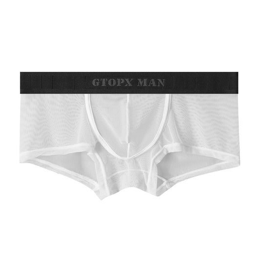 Calzón Boxer Masculino Ice Silk Transparente Respirable Baja Cintura - Image 5