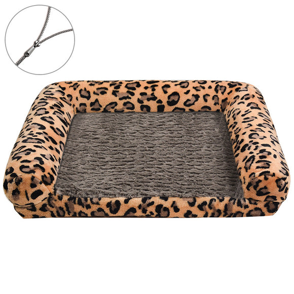 Casa Cama para Perro Desmontable con Diseño de Patitas - Funda Lavable