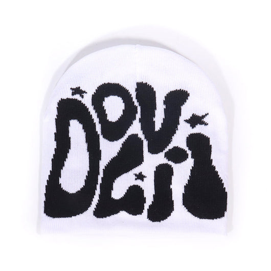 Gorro Tejido Retro con Letras Deportivas Jacquard - Image 10
