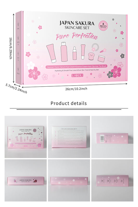 Set de Cuidado Facial Flor de Cerezo - 8 Piezas Premium - Image 7