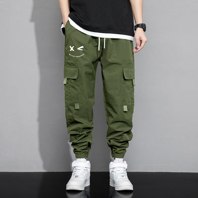 Pantalones Cargo Sueltos para Hombre - Estilo Trendy Otoño Primavera con Múltiples Bolsillos - Image 4