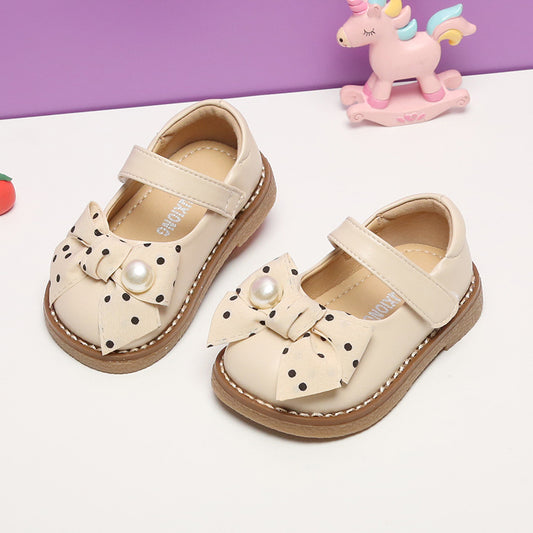 Zapatos de Cuero Suave para Bebé con Suela Antideslizante