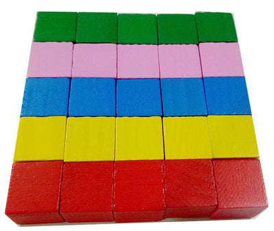 Juego de Bloques de Construcción Cubos para Enseñanza de Matemáticas en Madera - Image 6