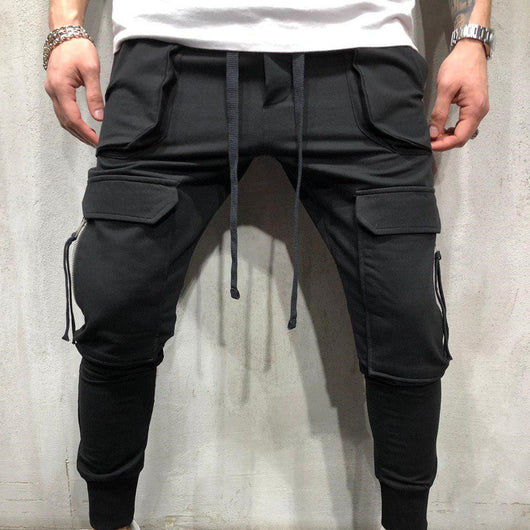 Pantalones deportivos slim fit con bolsillos de cierre - Image 4