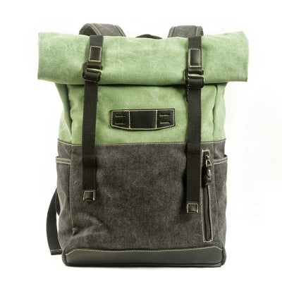 Mochila de Viaje Retro Británica Gran Capacidad Lona Resistente - Image 12