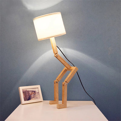 Lámpara de Mesa Humanoide de Diseño Moderno en Madera - Image 9