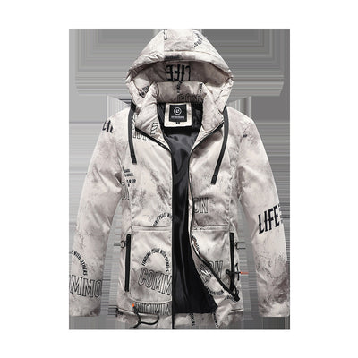 Chaqueta de Invierno para Hombre con Patrón de Terciopelo - Image 5