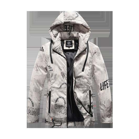 Chaqueta de Invierno para Hombre con Patrón de Terciopelo - Image 5