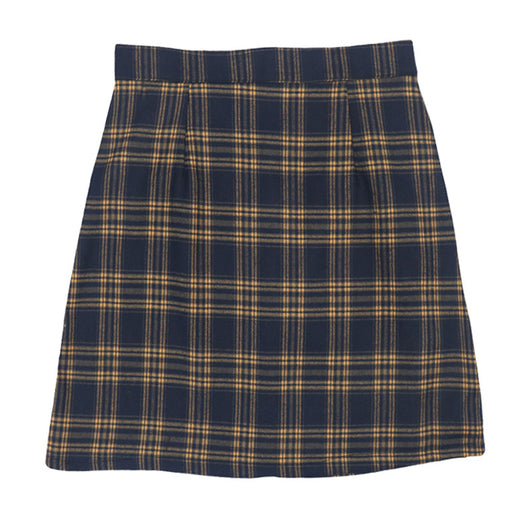Falda A-line Cintura Alta Versátil para Estudiantes - Image 11