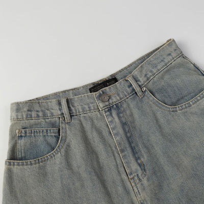 Jeans de Diseño Industrial Americano con Lavado Pesado - Image 4