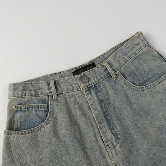 Jeans de Diseño Industrial Americano con Lavado Pesado - Image 4