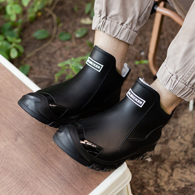 Botas de Lluvia Impermeables de Terciopelo para Hombre y Mujer - Zapatos Acuáticos Elegantes - Image 3