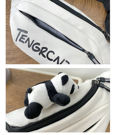 Bolsa Pecho Hombre Estilo Japonés Crossbody Deportiva con Compartimentos Cargo - Image 30