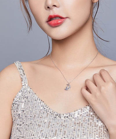 Collar de Plata Esterlina 925 Diseño Lunar - Image 11