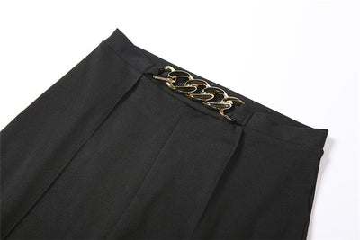 Conjunto de Pantalón Casual Cintura Alta con Top Tubo Encadenado - Image 16