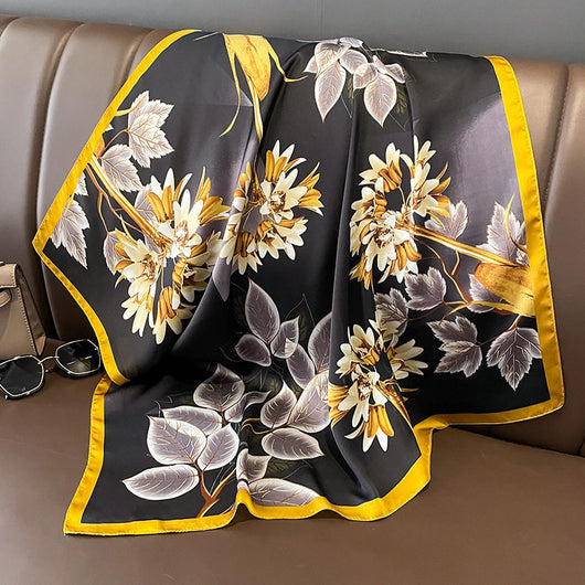 Pañuelo de Seda Estampado Dopamina para Mujer - Image 8