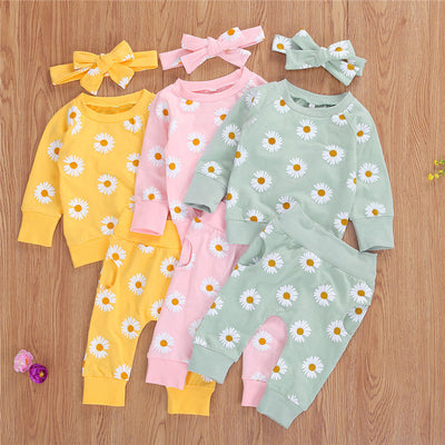 Conjunto Infantil Estampado Crisantemo para Bebé y Niño - Image 12