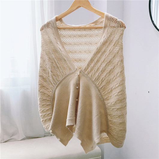 Cardigan de Punto Liso para Mujer - Abrigo Cálido de Hombros - Image 6